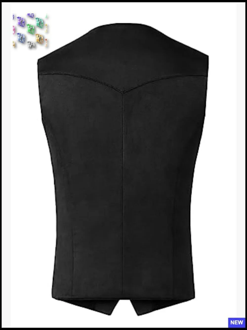 Suede Leather Vest Vintage Cowboy Slim Fit Sleeveless Jacket Waistcoat